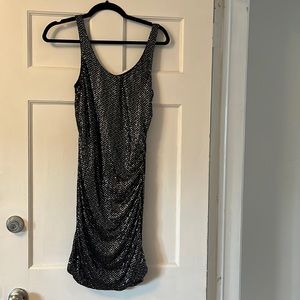 Black sequined Theory dress size small